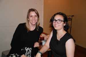 Melinda (right) with POW co-founder Nicole Hughes. Photo by Michelle Anderson.